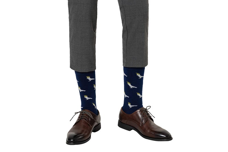 AUSCUFFLINKS Cockatoo Socks For Him & Her | Fun Bird Lover Gift Socks - Quirky Novelty Present for Dad & Mum - One Size - Image 4